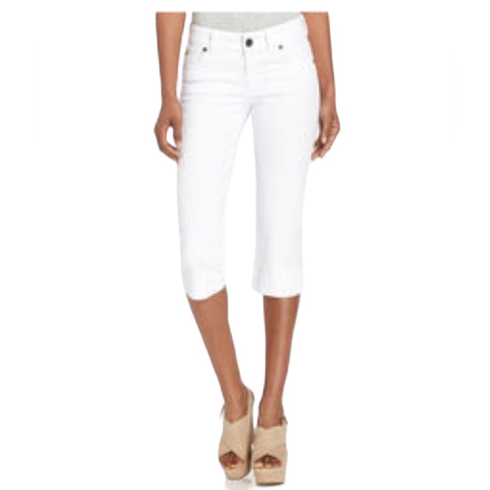 Kut from the Kloth White Crop Stretch Skinny Jean
